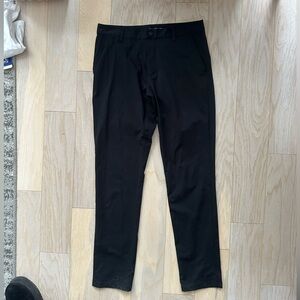 RHONE Men's Classic Black Dress Pants